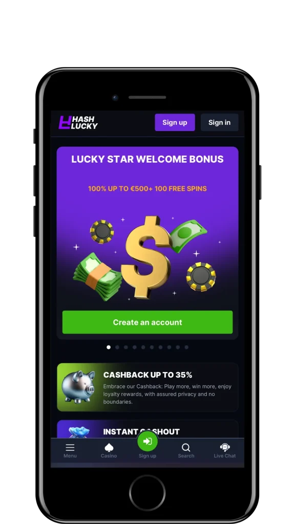 hashlucky bonus